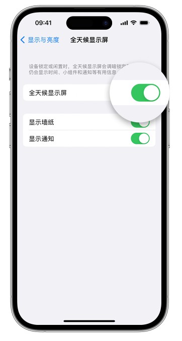 牡丹苹果14维修店分享如何自定义 iPhone 14 Pro 常亮显示屏 