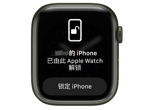 牡丹苹果手机维修分享用 AppleWatch 解锁配备面容 ID 的 iPhone方法 