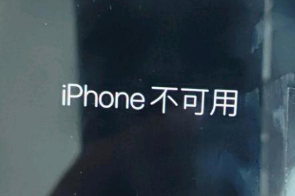 牡丹苹果服务网点分享锁屏界面显示“iPhone 不可用”如何解决 