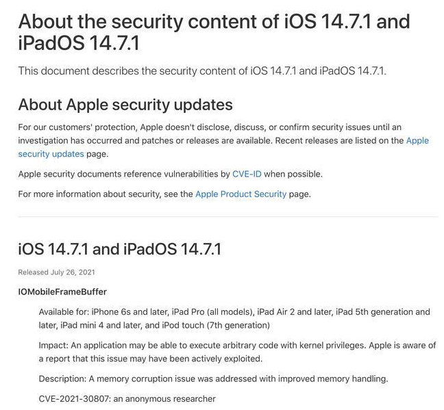 牡丹苹果手机维修分享iOS 14.7.1 正式版更新内容及升级方法 