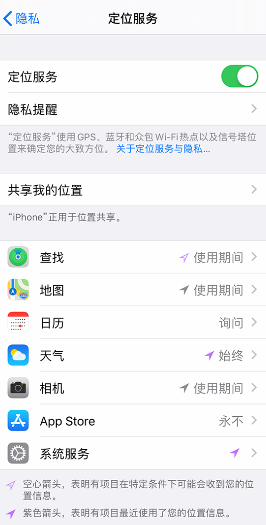牡丹苹果手机维修分享iPhone 状态栏中时间显示为蓝色图标是什么情况 
